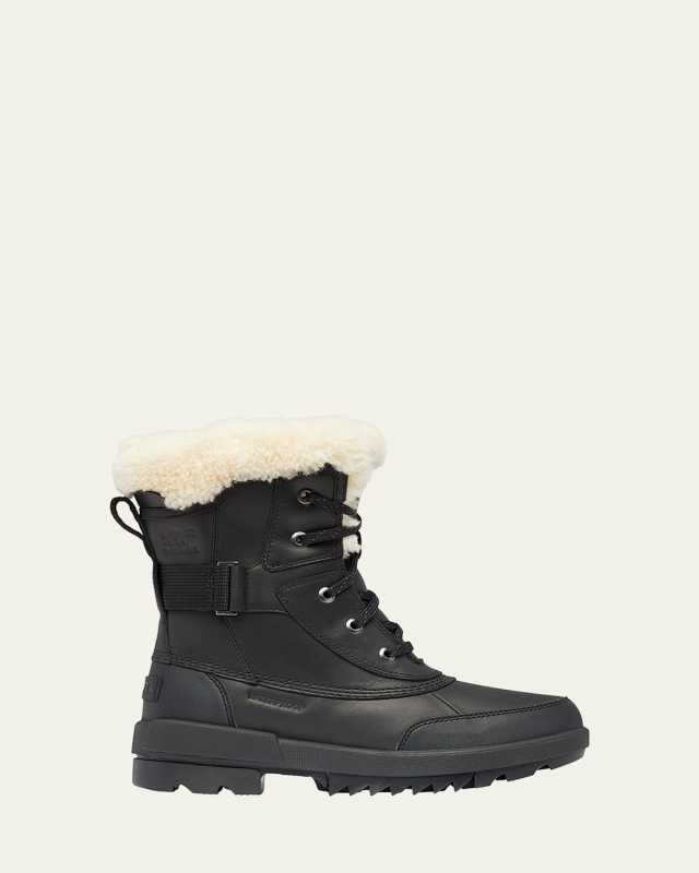 Tivoli Leather Shearling Snow Booties